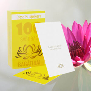 Kartīšu komplekts "100 SVĒTĪBAS BAGĀTĪBAI"