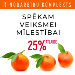 3 nodarbību komplekts SPĒKAM, VEIKSMEI, MĪLESTĪBAI